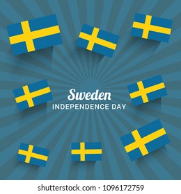 Sweden Independence Day Background.
