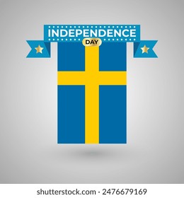Sweden Independence Day Flag Banner