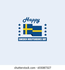 Sweden Independence Day Logo Vector Template