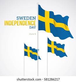 Sweden Independence Day Vector Illustration. Suitable for greeting card, poster and banner.