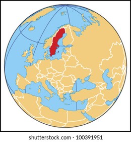 Sweden Locate Map