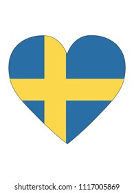 Sweden Love Flag