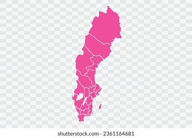 Sweden Map Fuscia Color Background quality files png