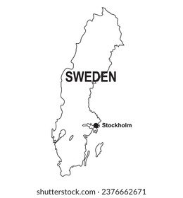 Sweden map icon vector illustration design