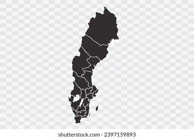 Sweden Map iron Color on White Background quality files Png