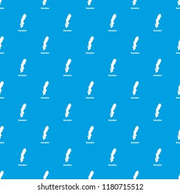 Sweden map pattern vector seamless blue repeat for any use