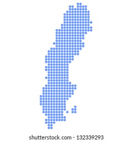 Sweden map round