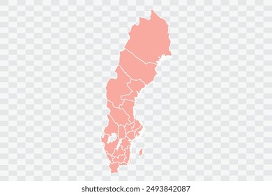 Suecia Mapa salmón Color Archivos de calidad de fondo png