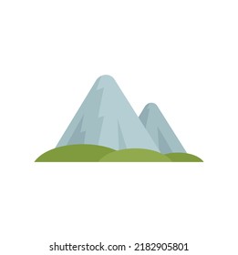 Sweden mountains icon. Flat illustration of Sweden mountains vector icon isolated on white background