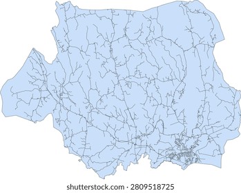 Sweden Municipality Kil Vector Road Map