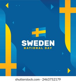 Sweden National Day Background Design