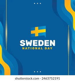 Sweden National Day Background Design