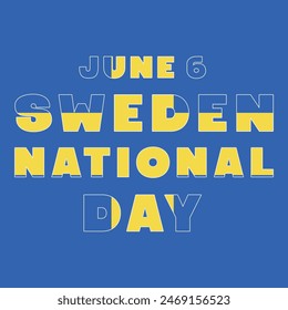 sweden national day june 5, sweden flag Sweden Independence Day Design  Background Illustration for Poster, Banner, Advertising, Greeting Card