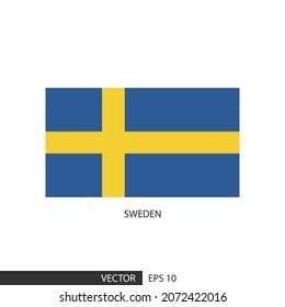 El indicador cuadrado de Suecia sobre fondo blanco y especificar es eps10 vector.