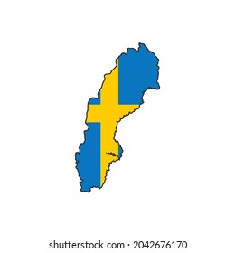 Sweden state maps vector design templates on white background