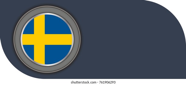 sweden vector flag illustration. eps10.