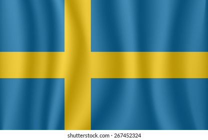 Sweden waving flag