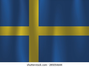 Sweden waving flag