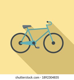 Swedish bike icon. Flat illustration of swedish bike vector icon for web design