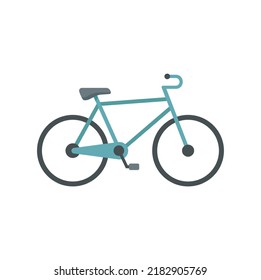 Swedish bike icon. Flat illustration of swedish bike vector icon isolated on white background