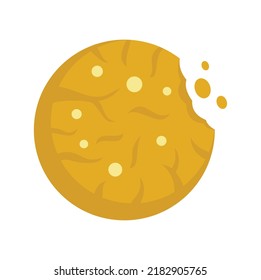 Swedish cookie icon. Flat illustration of swedish cookie vector icon isolated on white background