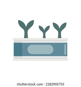 Swedish fish tin can icon. Flat illustration of swedish fish tin can vector icon isolated on white background