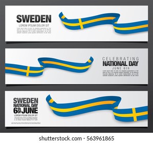 Swedish flag. 6 th of June. National Day 