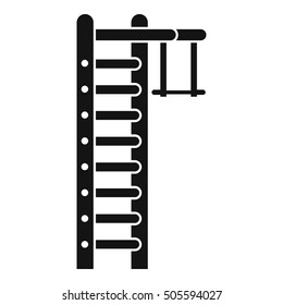 Swedish ladder icon. Simple illustration of swedish ladder vector icon for web