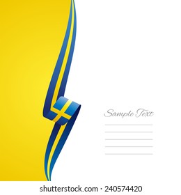Swedish left side brochure cover vector