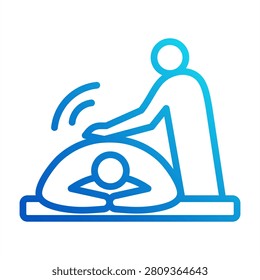 Swedish Massage Icon - Outline Gradient Icons For Spa And Esthetics