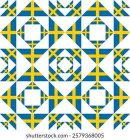 swedish pattern. geometric background for decoration. vector illustration