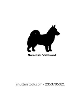 Swedish Vallhund dog silhouette dog breeds pet animals