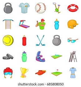 Swedish wall icons set. Cartoon set of 25 swedish wall icons for web isolated on white background