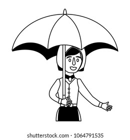 swedish woman with umbrella