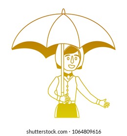 swedish woman with umbrella