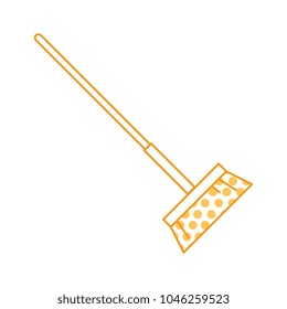 sweep broom isolated icon