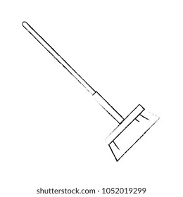 sweep broom isolated icon