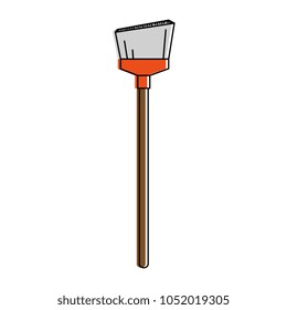 sweep broom isolated icon