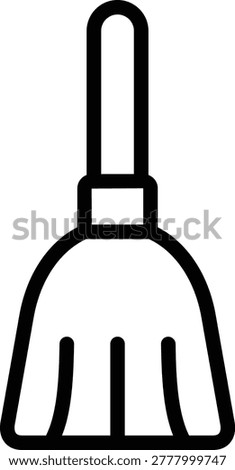 sweep icon illustration design with outline, this is not made from any AI generation