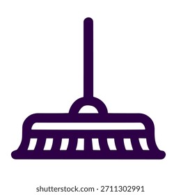 Icono de barrido. Una Ilustración vectorial lineal de icono de barrido aislado sobre fondo blanco.