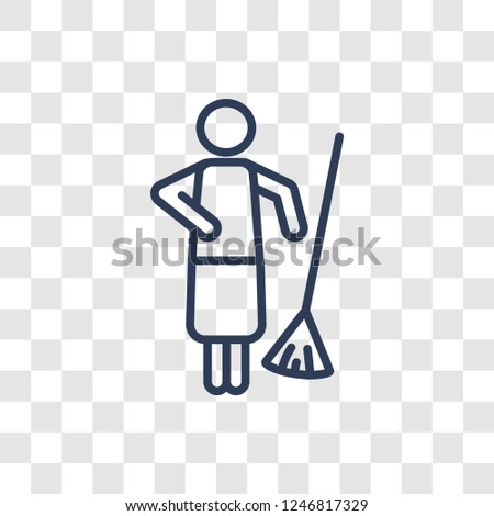 sweep icon trendy linear sweep logo stock vector royalty free