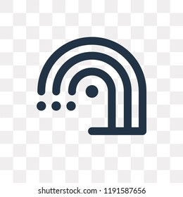 Sweep vector icon isolated on transparent background, Sweep transparency concept can be used web and mobile