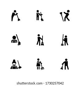 sweeper icon or logo isolated sign symbol vector illustration - Collection of high quality black style vector icons
