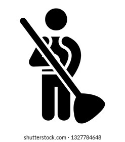 Sweeper vector element, pictogram.