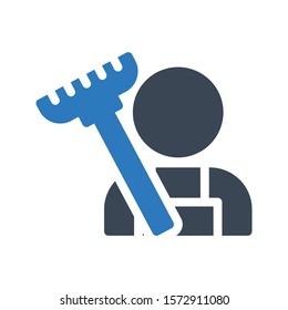 sweeper vector glyph color icon