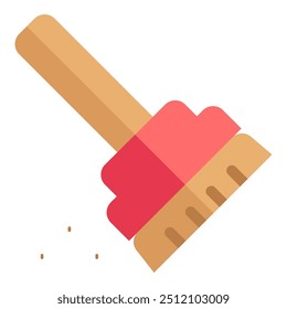 Ilustración de símbolo de Vector de icono de escoba