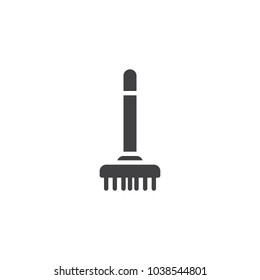 Sweeping broom vector icon. filled flat sign for mobile concept and web design. Besom simple solid icon. Symbol, logo illustration. Pixel perfect vector graphics