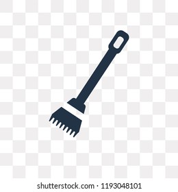 Sweeping Broom vector icon isolated on transparent background, Sweeping Broom transparency concept can be used web and mobile