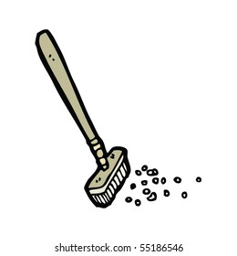 Karikatur für Kehrpinsel