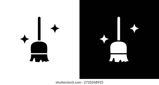 Kehrendes Symbol. Schwarz-Weiß einfaches flaches Design-Symbol